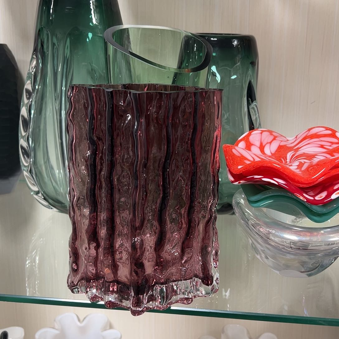 琉璃高20紫色琉璃花器