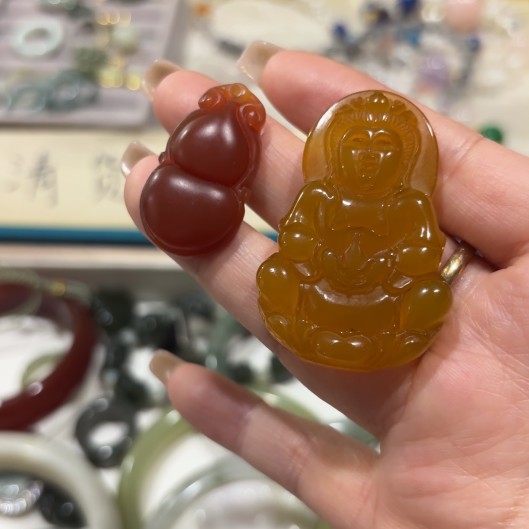 玛瑙/玉髓未镶嵌颈饰68165打包