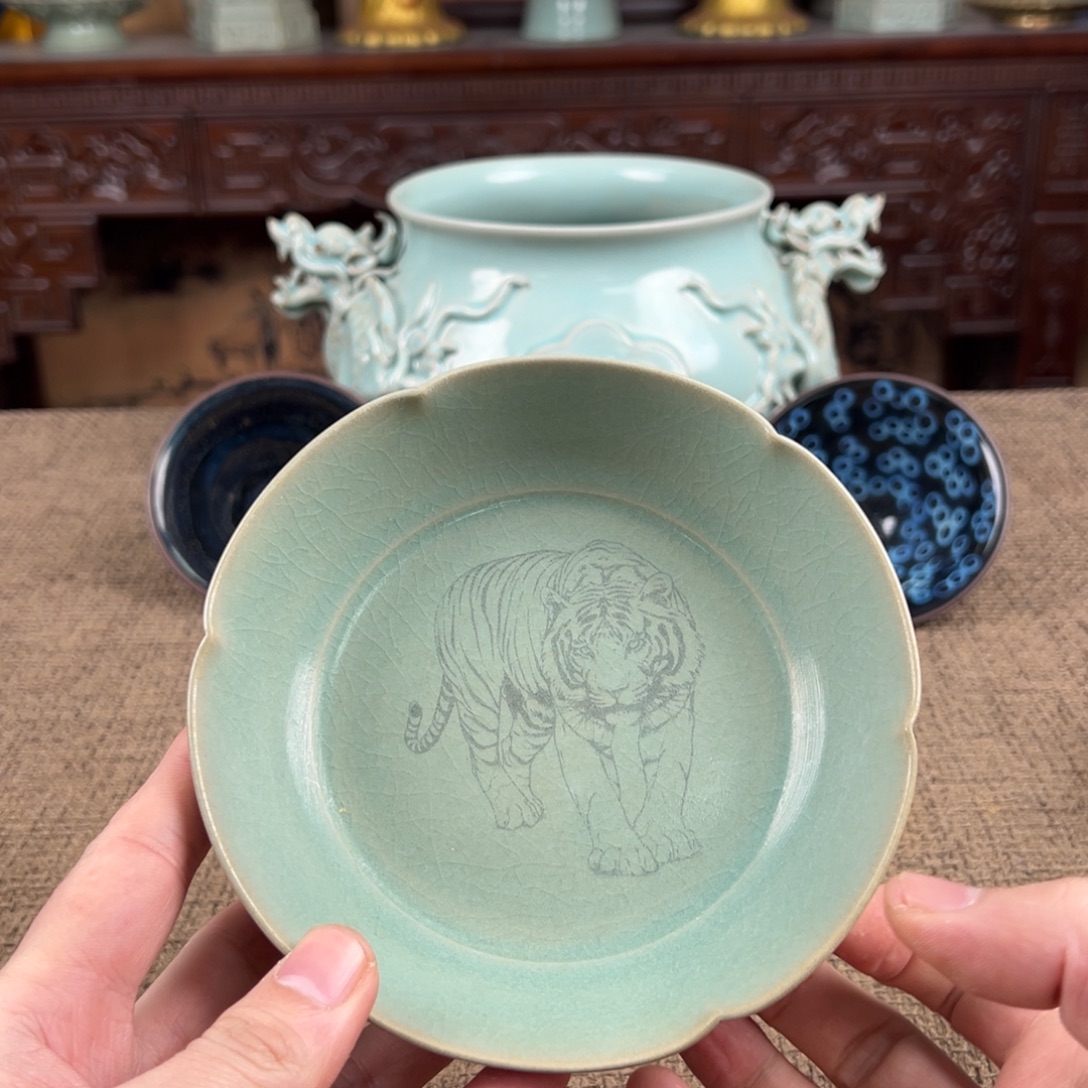 瓷片陶瓷艺术瓷器摆件