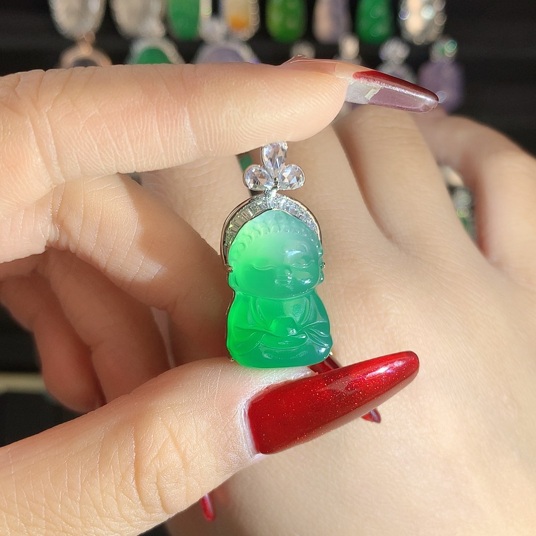 玛瑙/玉髓颈饰银S925镶嵌