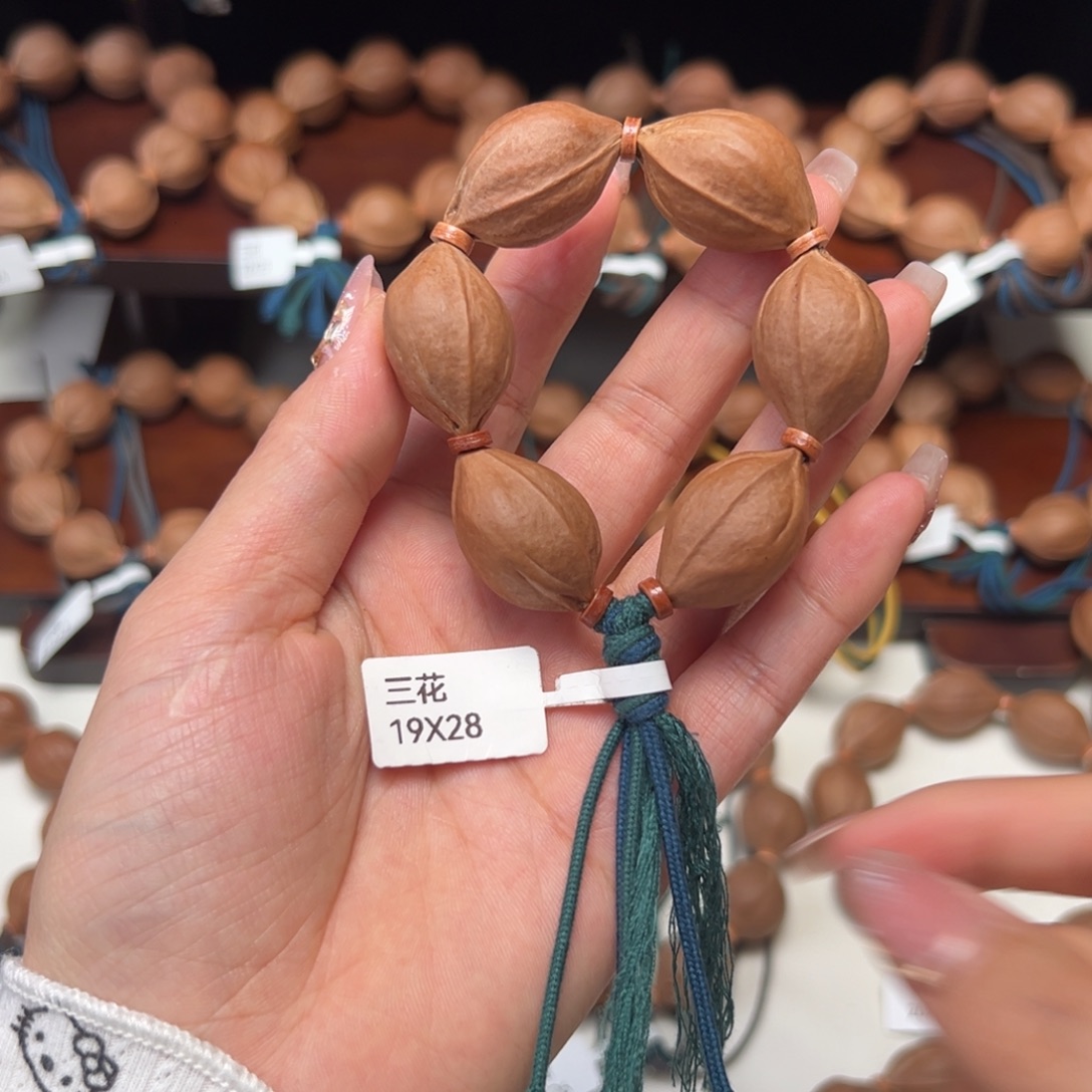 發***️手串/手链橄榄核梅林铁核手串/19X28