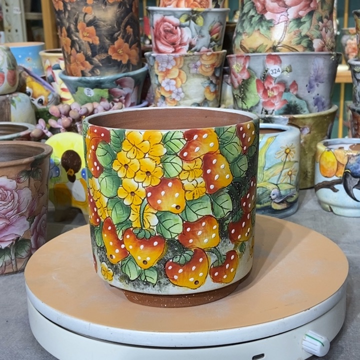 红陶景德镇艺术手绘作品