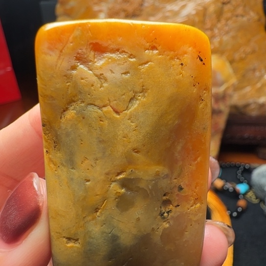 昌化石昌化田黄无事牌