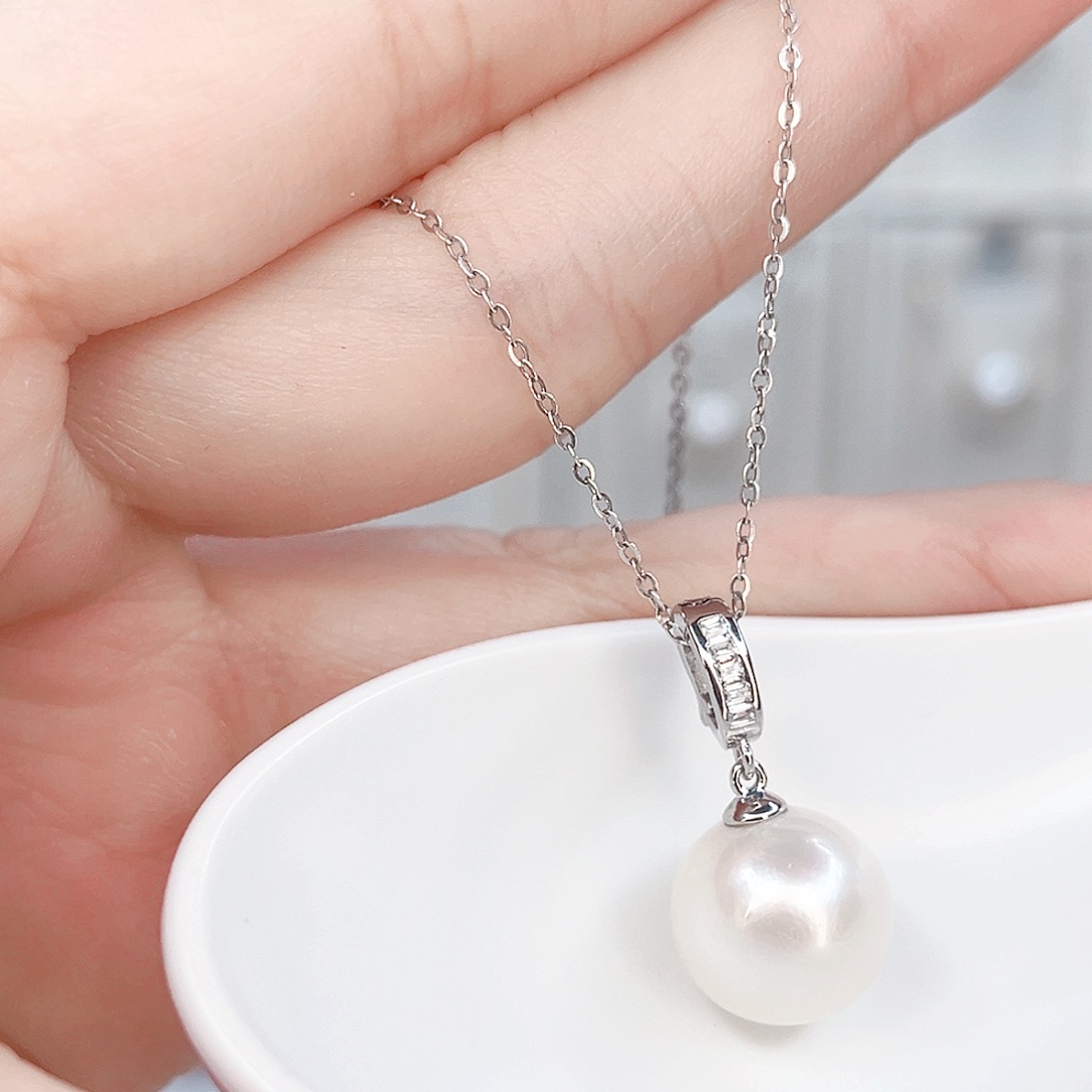 淡水珍珠吊坠(赠链)合金