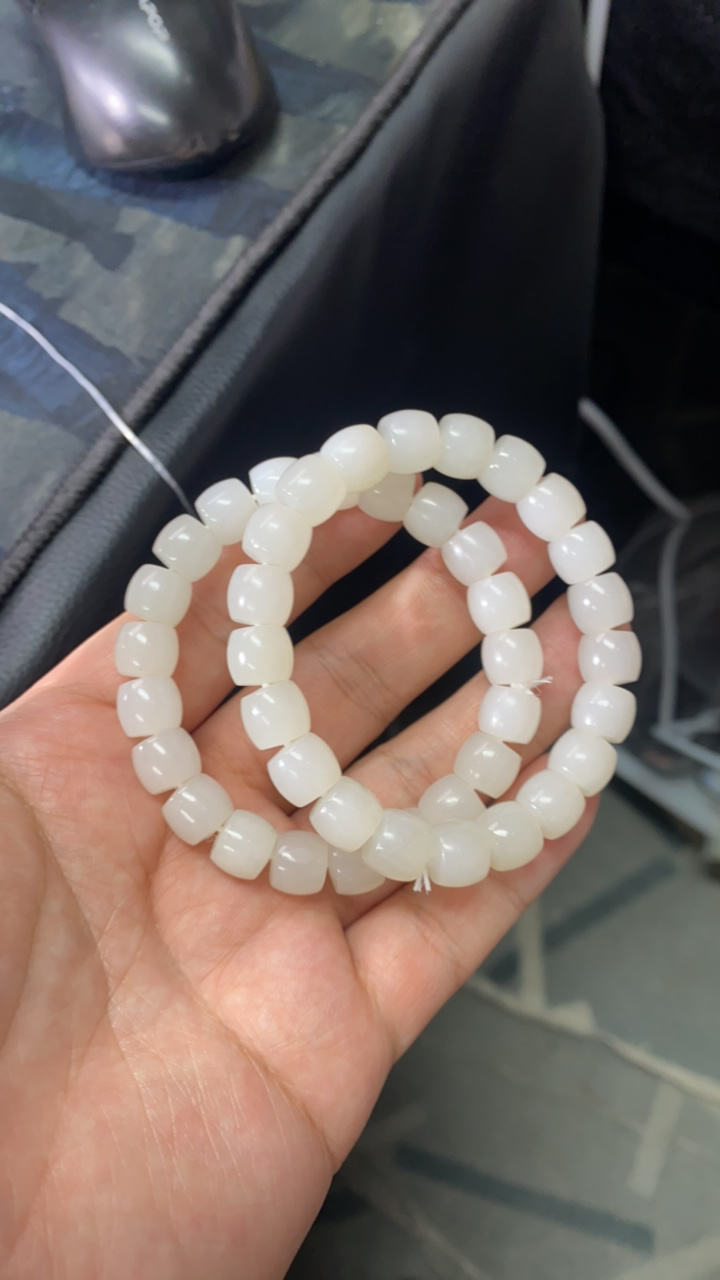 纯天然新疆和田玉且末天泰卡10手串多样性发货拍一发一