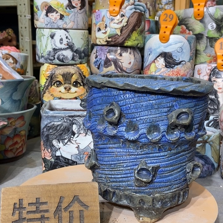 红陶景德镇艺术手绘作品