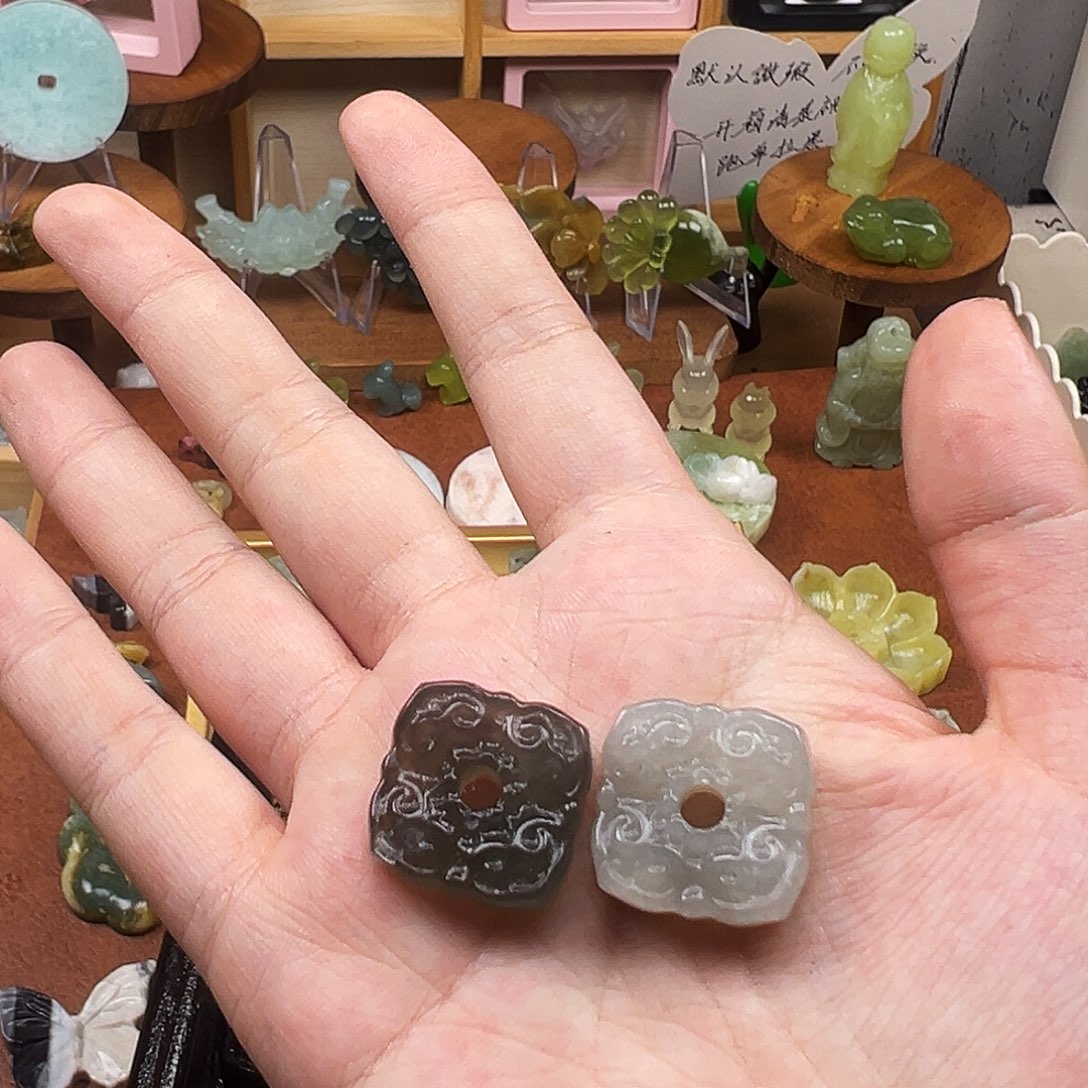 2***心蛇纹石玉合金粉色