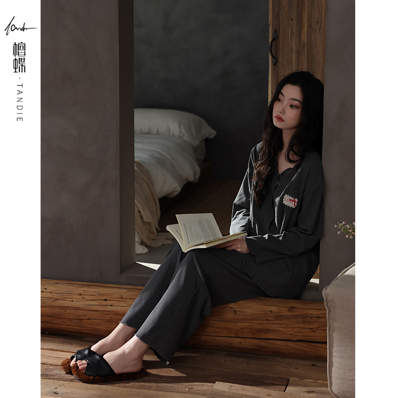 【薄绒】睡衣女款爆款2025新款秋冬款女款加绒保暖高级感睡衣 