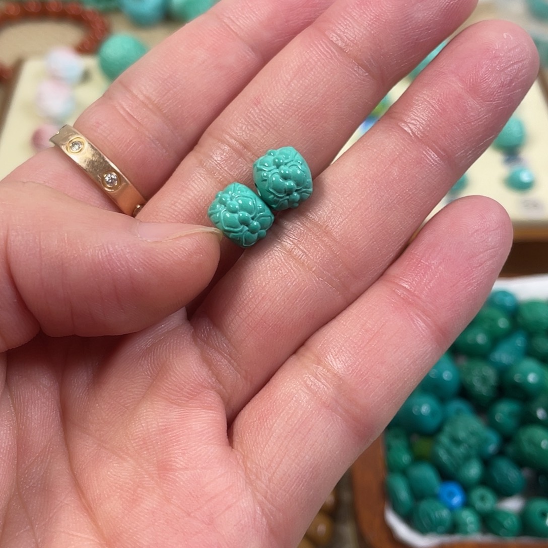 手工雕刻配饰配珠手串尺寸9