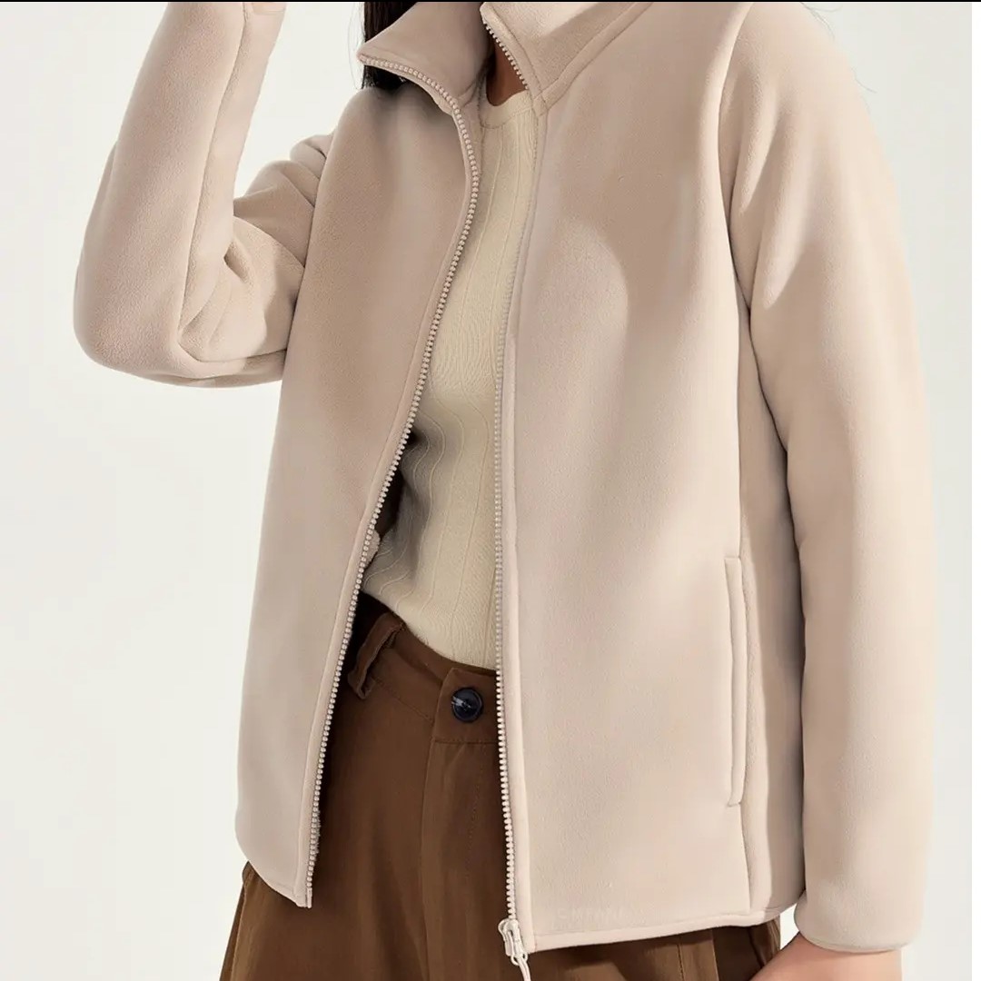 冬季云感绒羊毛外套女款