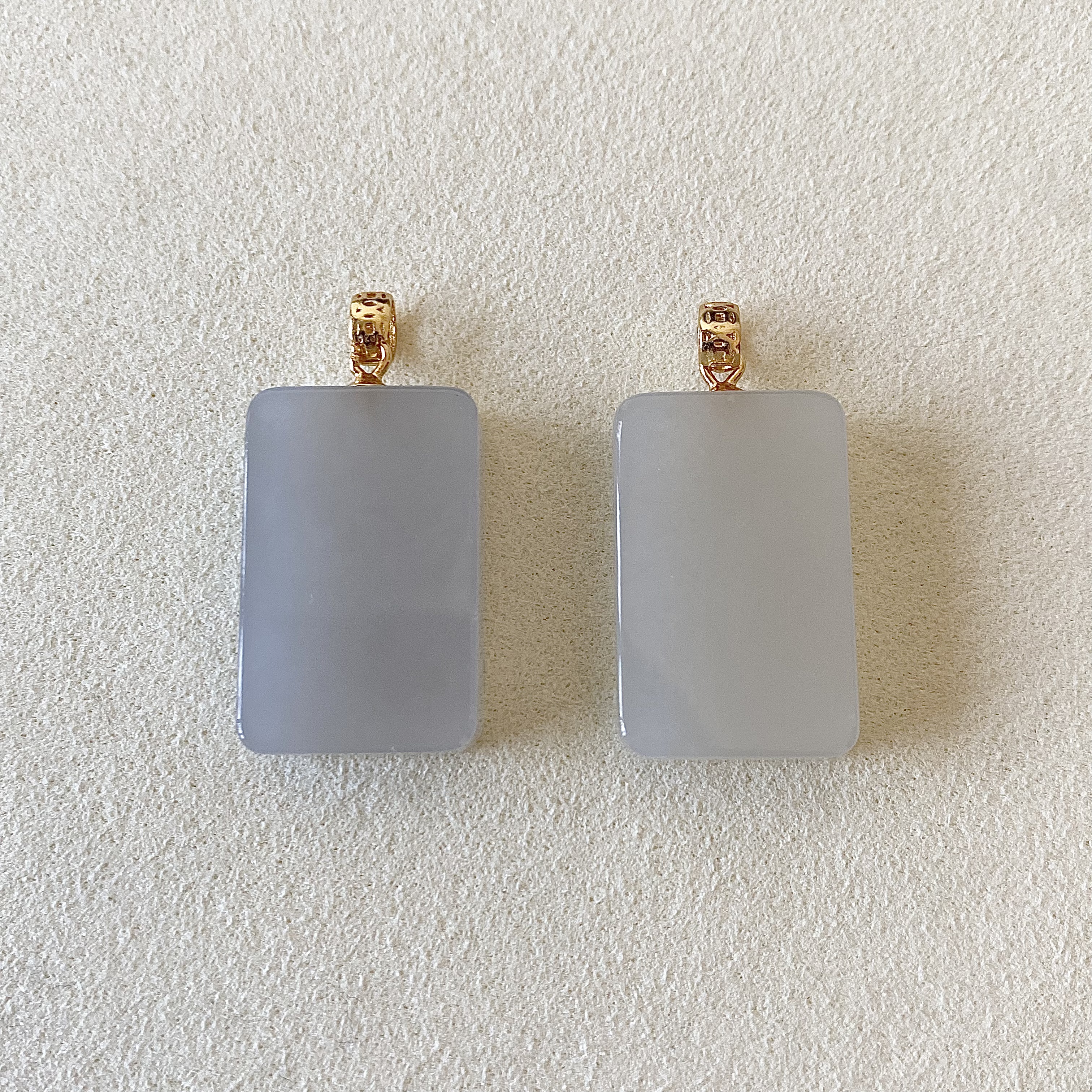  和田玉银镶无事牌·多样性发货