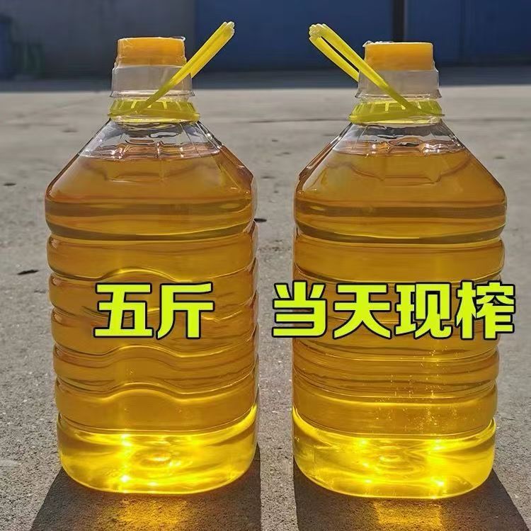 正宗农家古法自榨纯花生油5斤装当天现榨