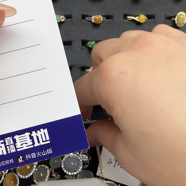 翡翠戒指银S925镶嵌缅甸a货翡翠s925银镶