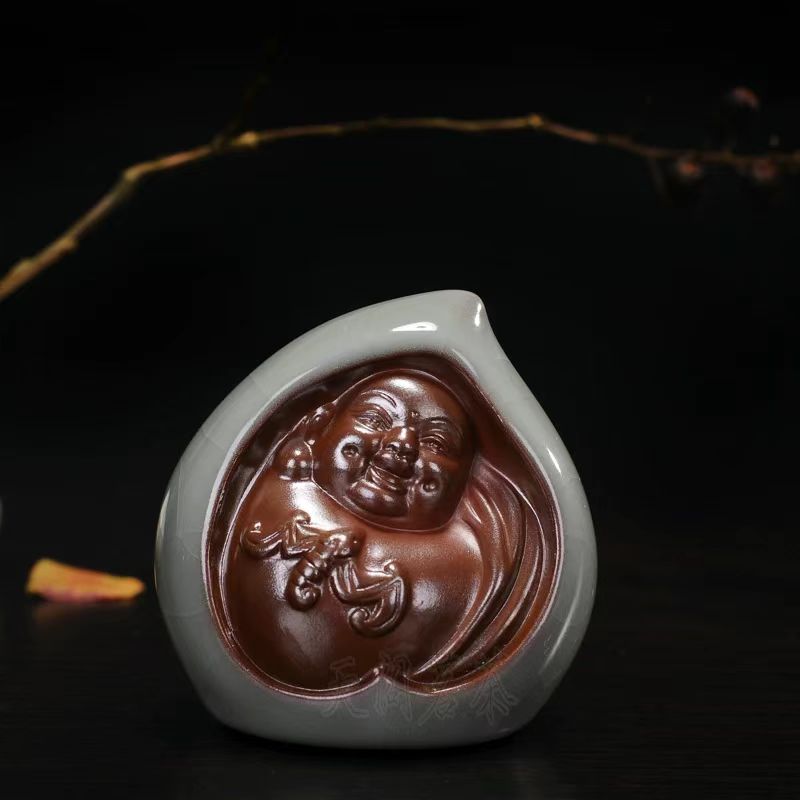 哥窑茶桌茶台摆饰茶道配件