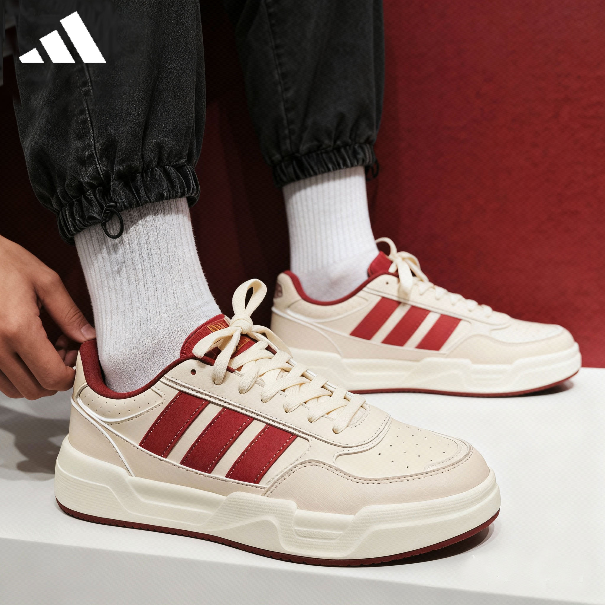 adidas/阿迪达斯FCC新款马年低帮男鞋女鞋情侣百搭运动休闲鞋板鞋