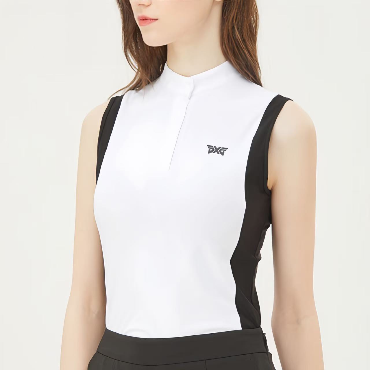 PXG高尔夫服装男士女士长袖短袖T恤运动半高领上衣golf舒适透气韩