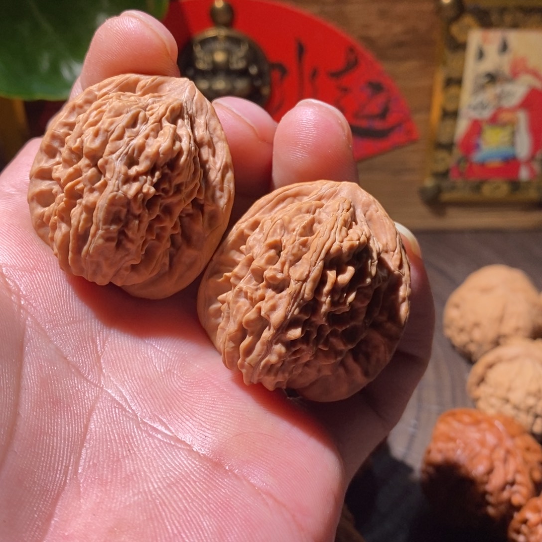 吊坠文玩核桃三角楼36