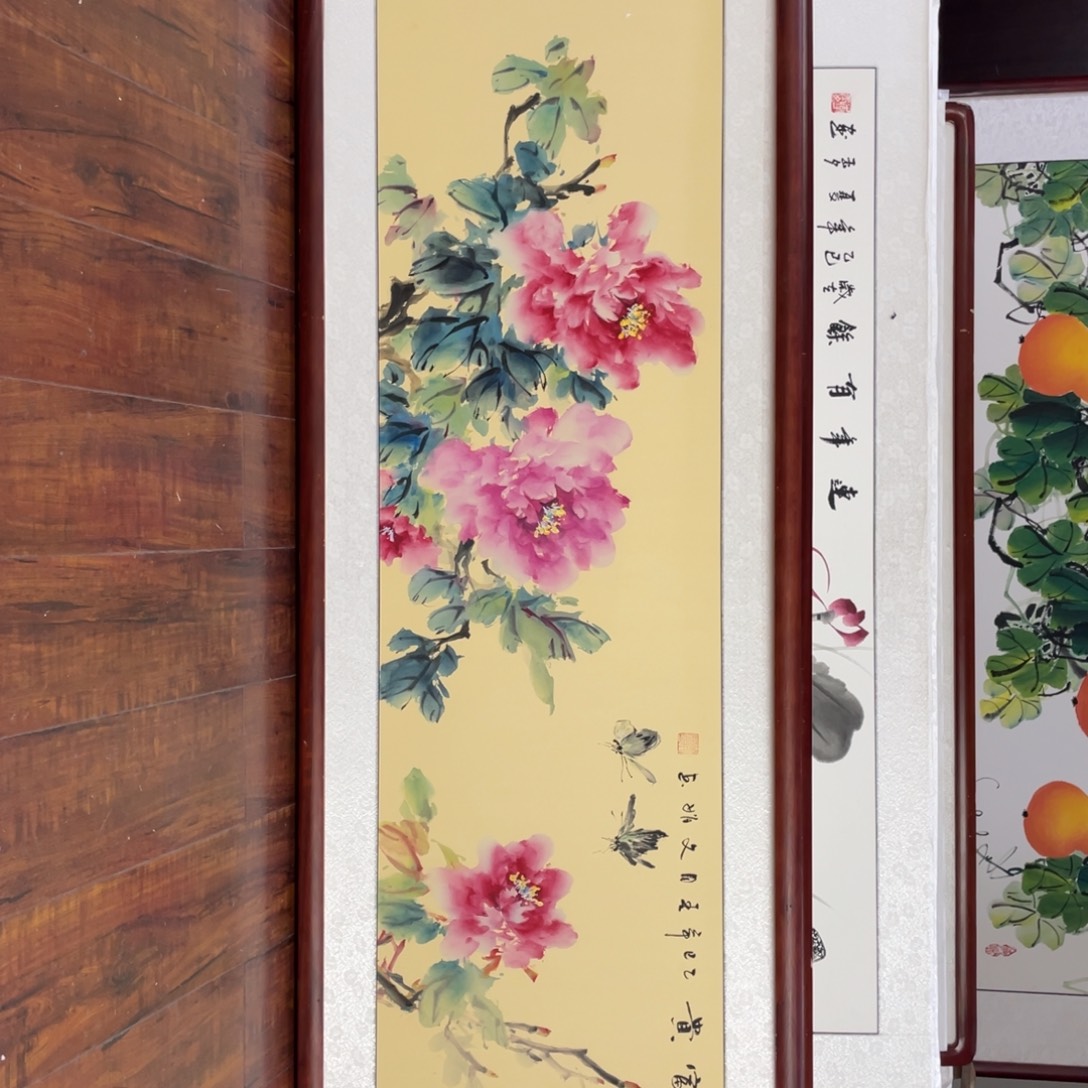 国画带框尺寸48*163厘米