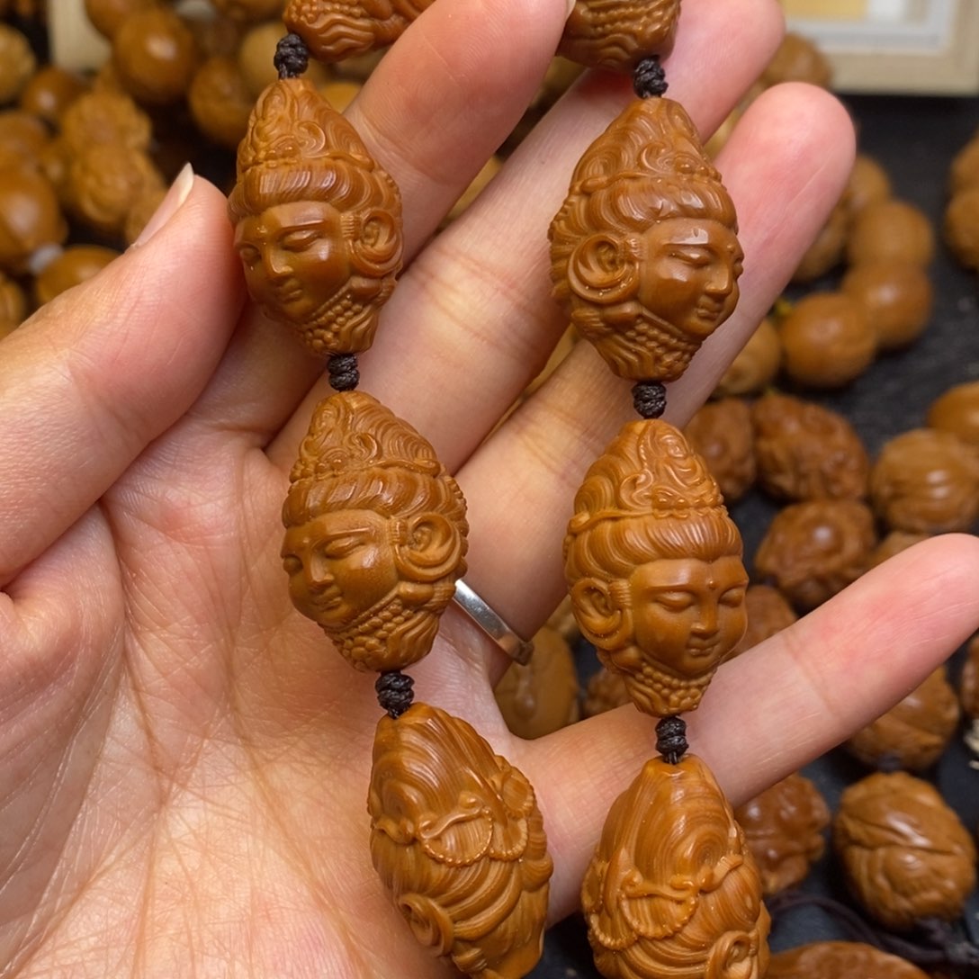 橄榄核吊坠橄榄核观音