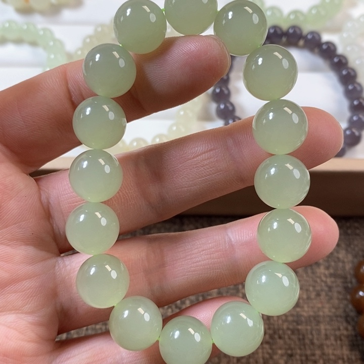 和田玉手串未镶嵌婷*