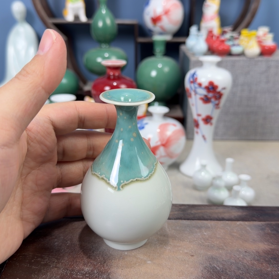 陶瓷手工小花器摆件