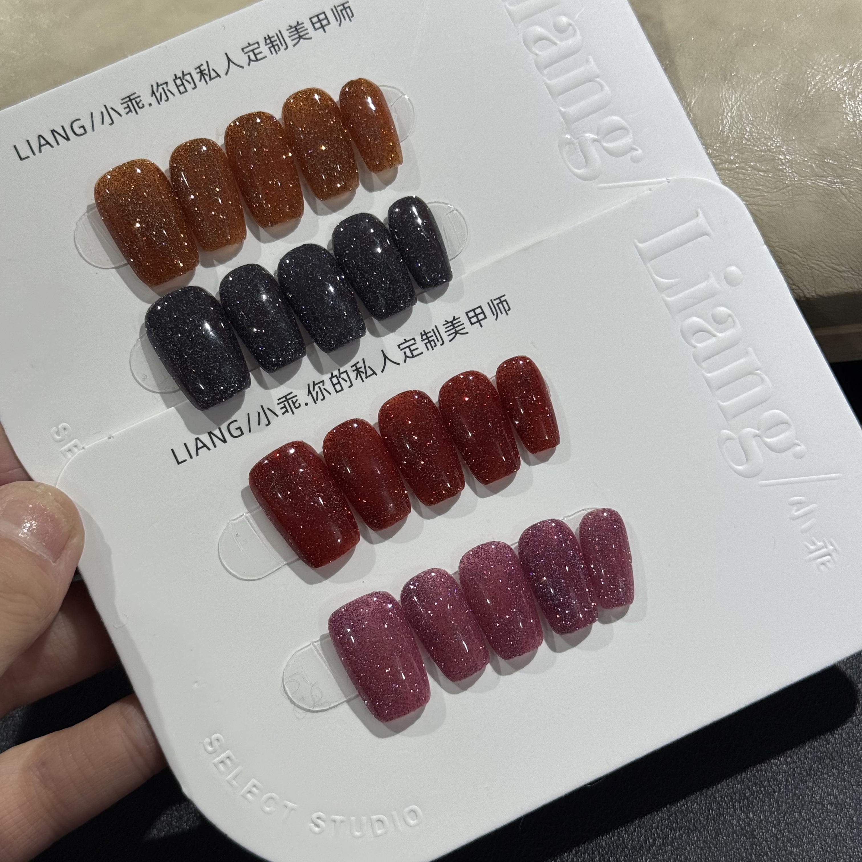 【碎碎闪闪】高端 纯手工 定制 穿戴甲 轻奢美甲显白气质穿戴式