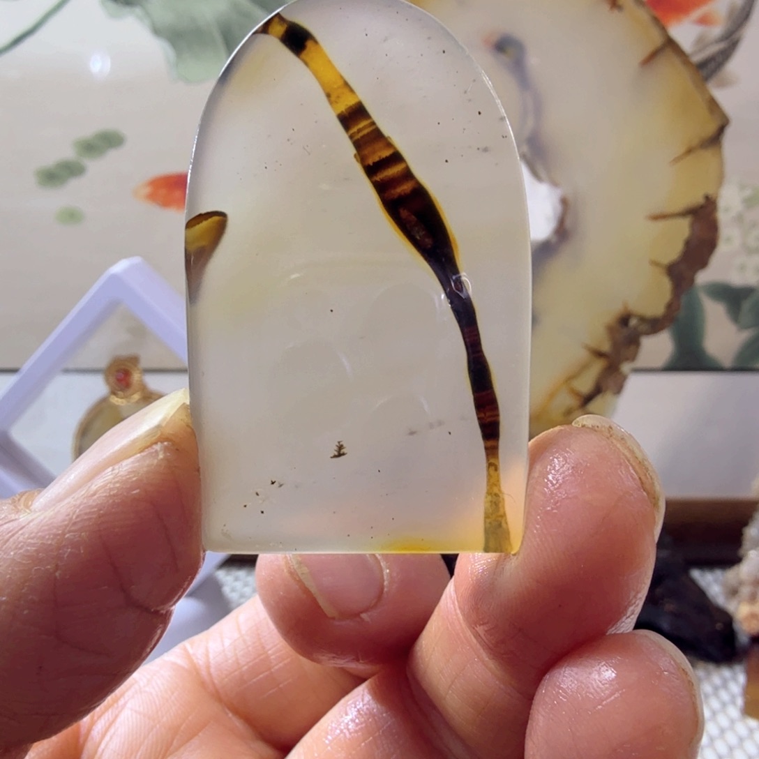 玛瑙/玉髓未镶嵌吊坠(不含链)