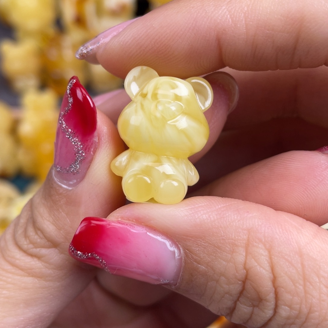 琥珀裸石未镶嵌蜜蜡