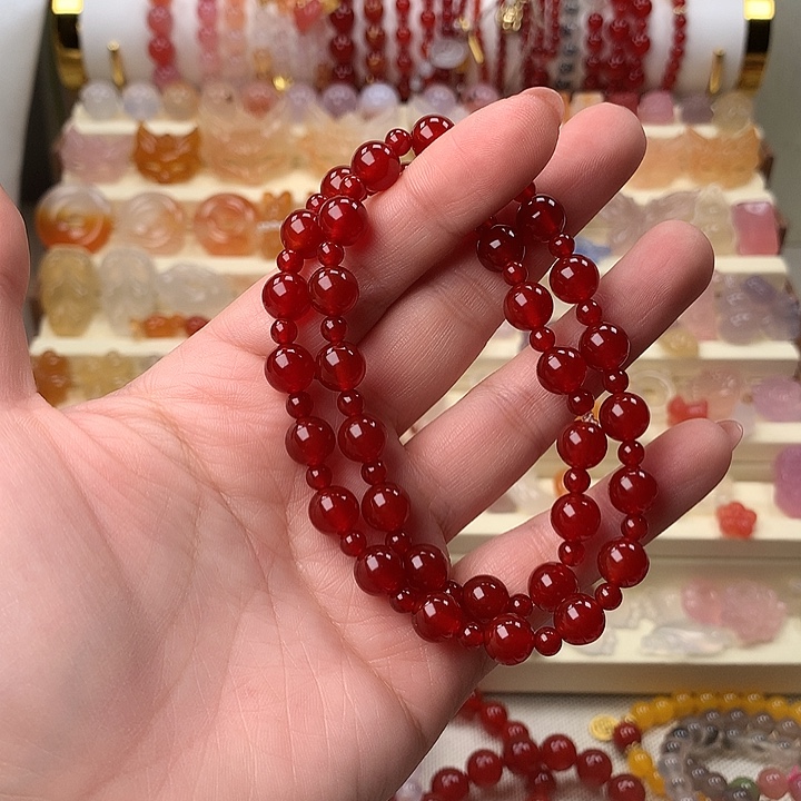 玛瑙/玉髓合金颈饰