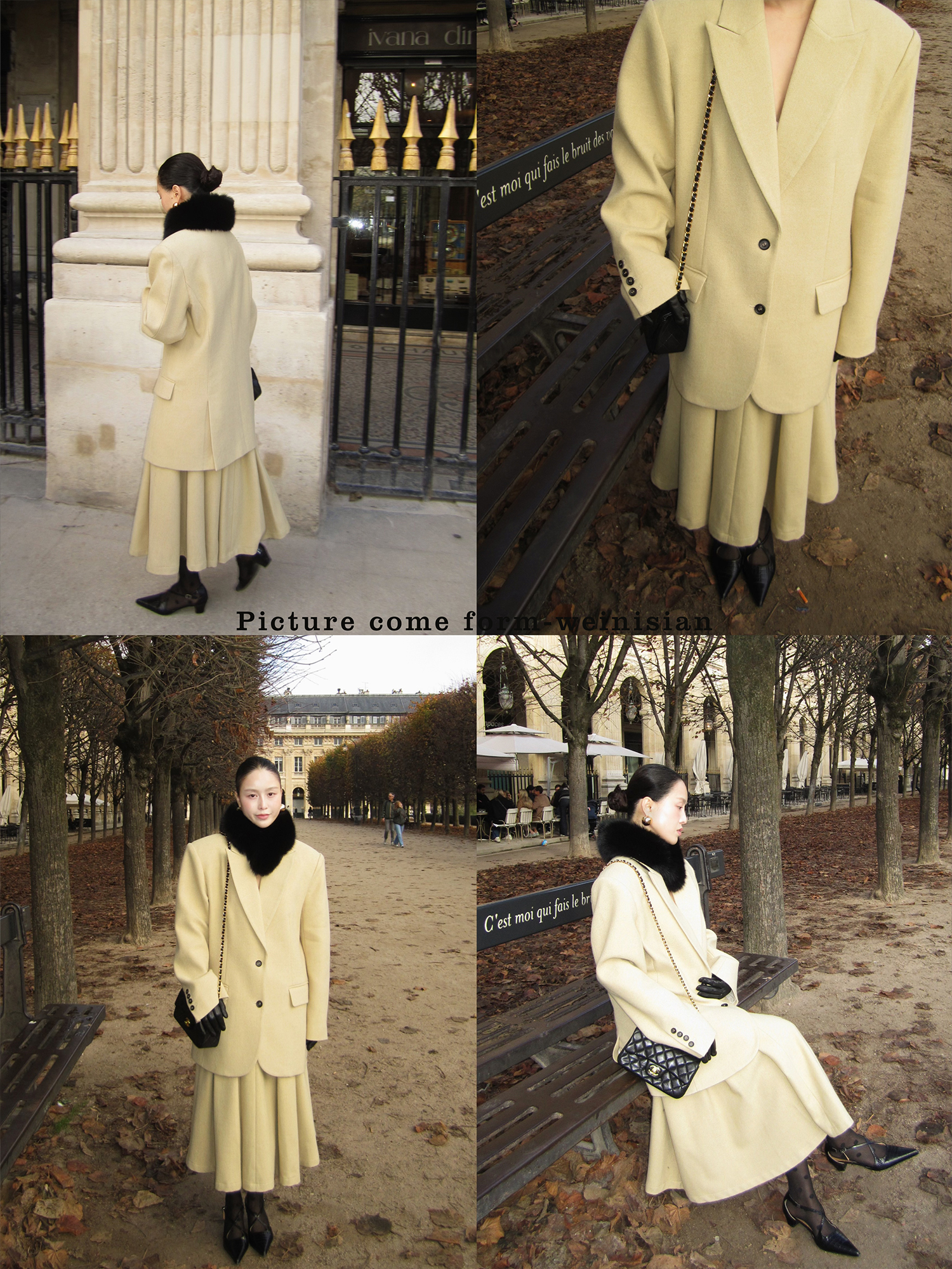 小众设计 朱小姐私服系列毛呢百褶半身裙  250344