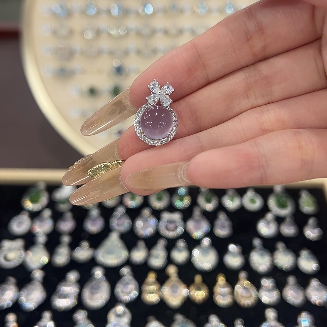 C***.颈饰萤石银S925镶嵌