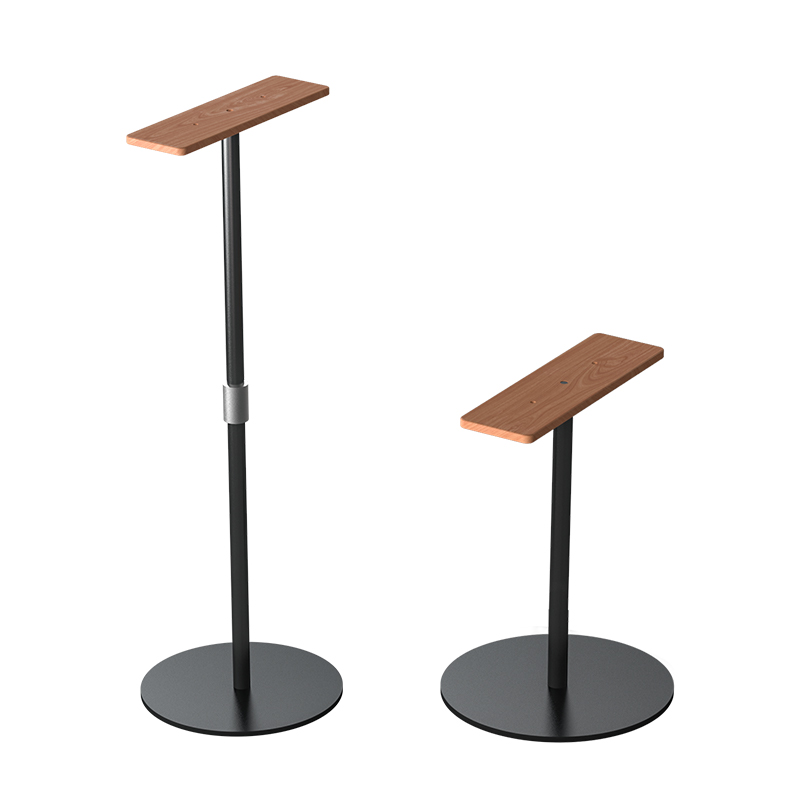 【2支全景声专属声学支架】实木金属支架带螺口安装实木底座可伸缩