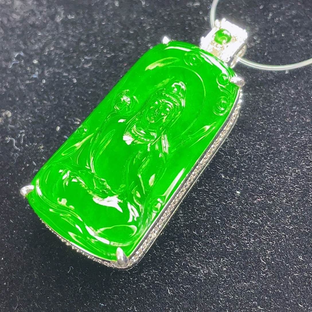 翡翠未镶嵌吊坠(不含链)