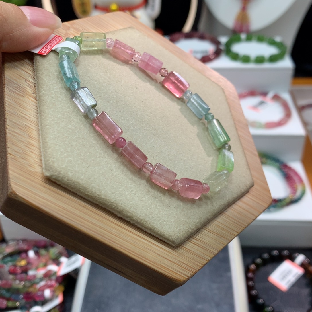 未镶嵌手链碧玺      
