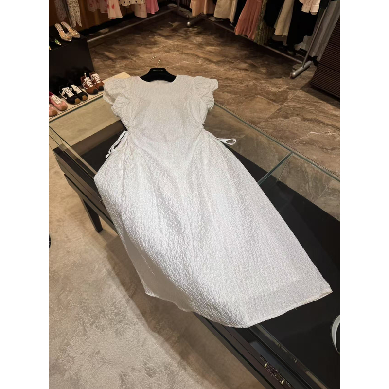 WW2025新款女士气质时尚夏季轻奢白色连衣裙W201162