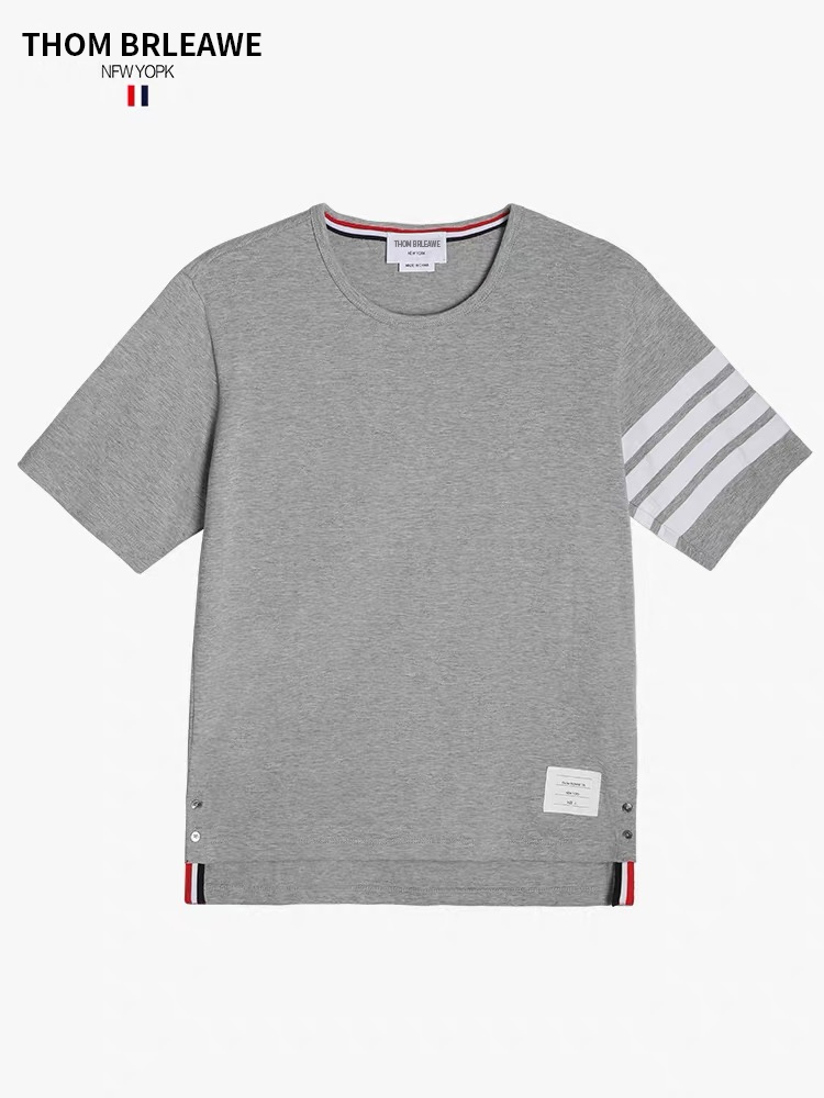 TB【官方正品】汤姆布郎THOM BRLEAWE夏季经典四杠珠地布圆领短袖