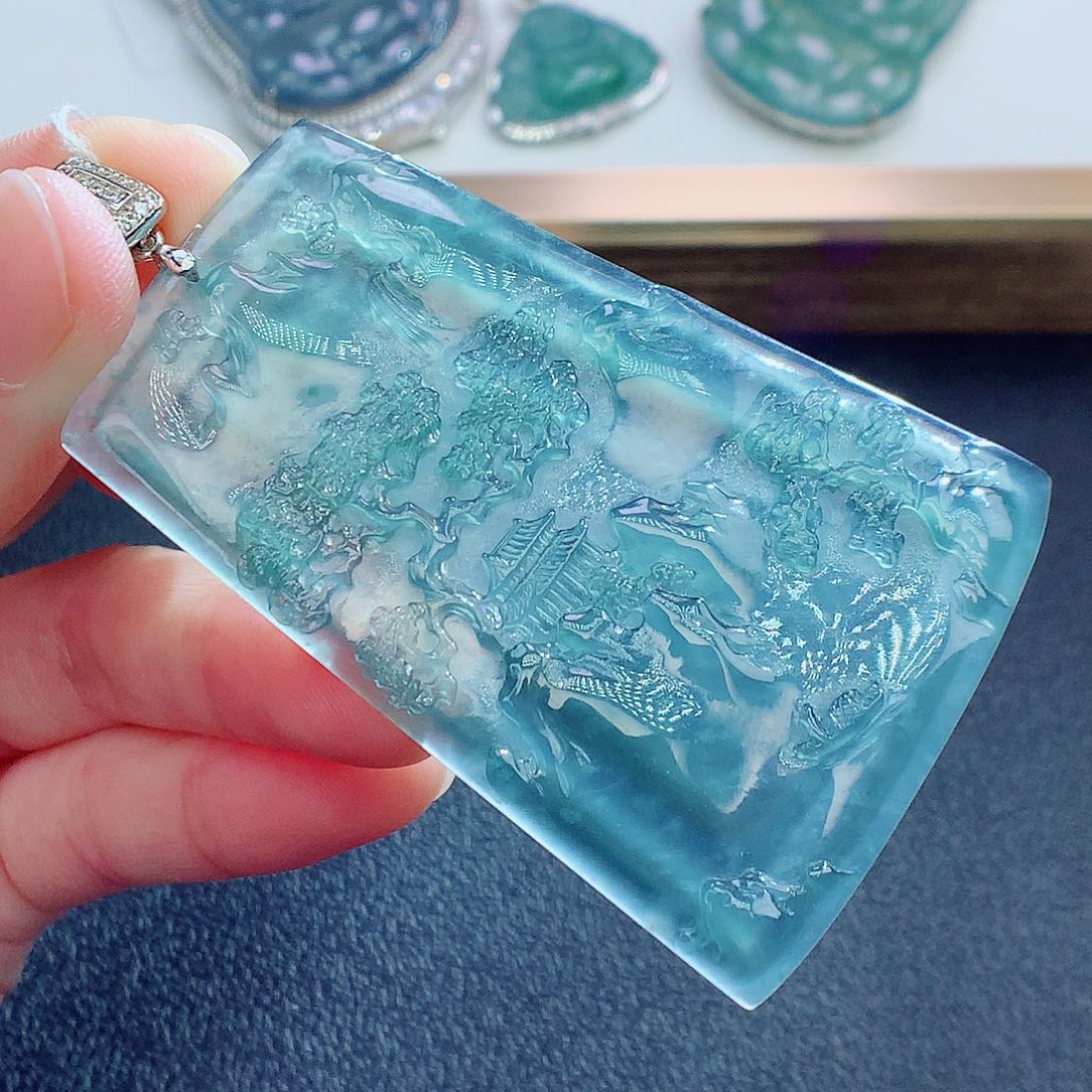 翡翠颈饰未镶嵌翡翠