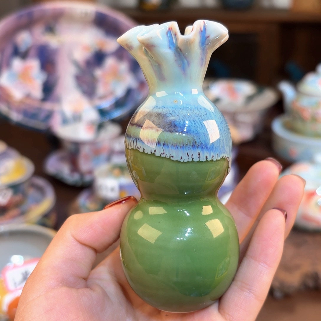 景德镇手绘高温釉下彩陶瓷茶具