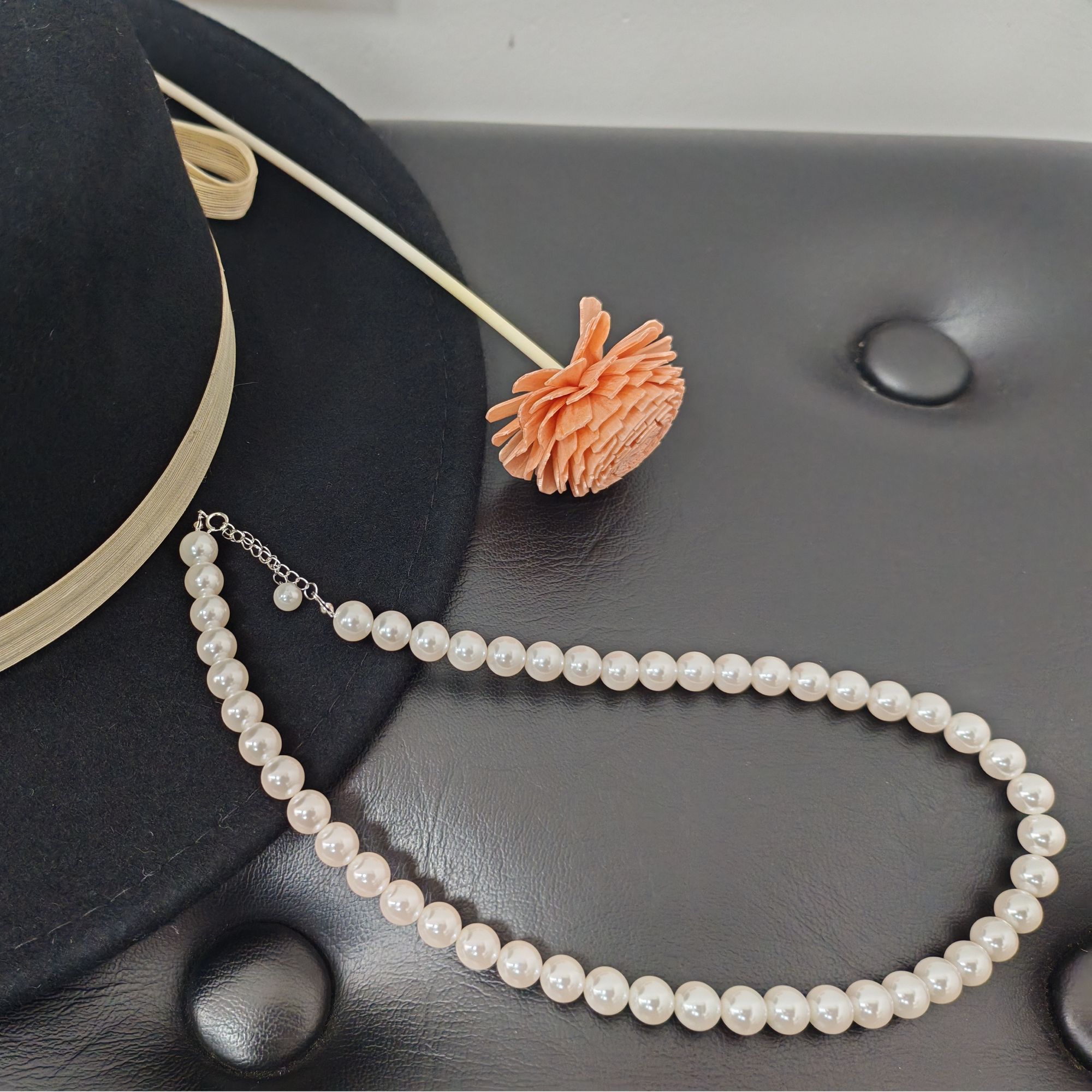 合金仿珍珠项链 合金仿珍珠项链 经典复古项链