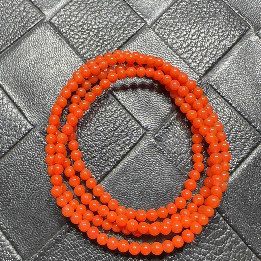 南红玛瑙未镶嵌手串3.5mm➕