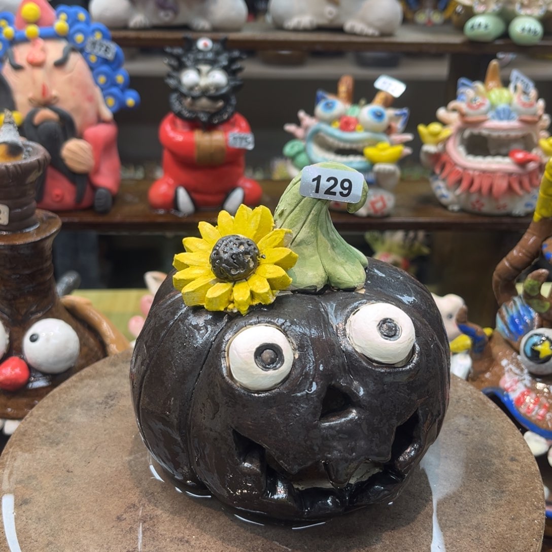 陶瓷纯手工抽象陶瓷摆件129