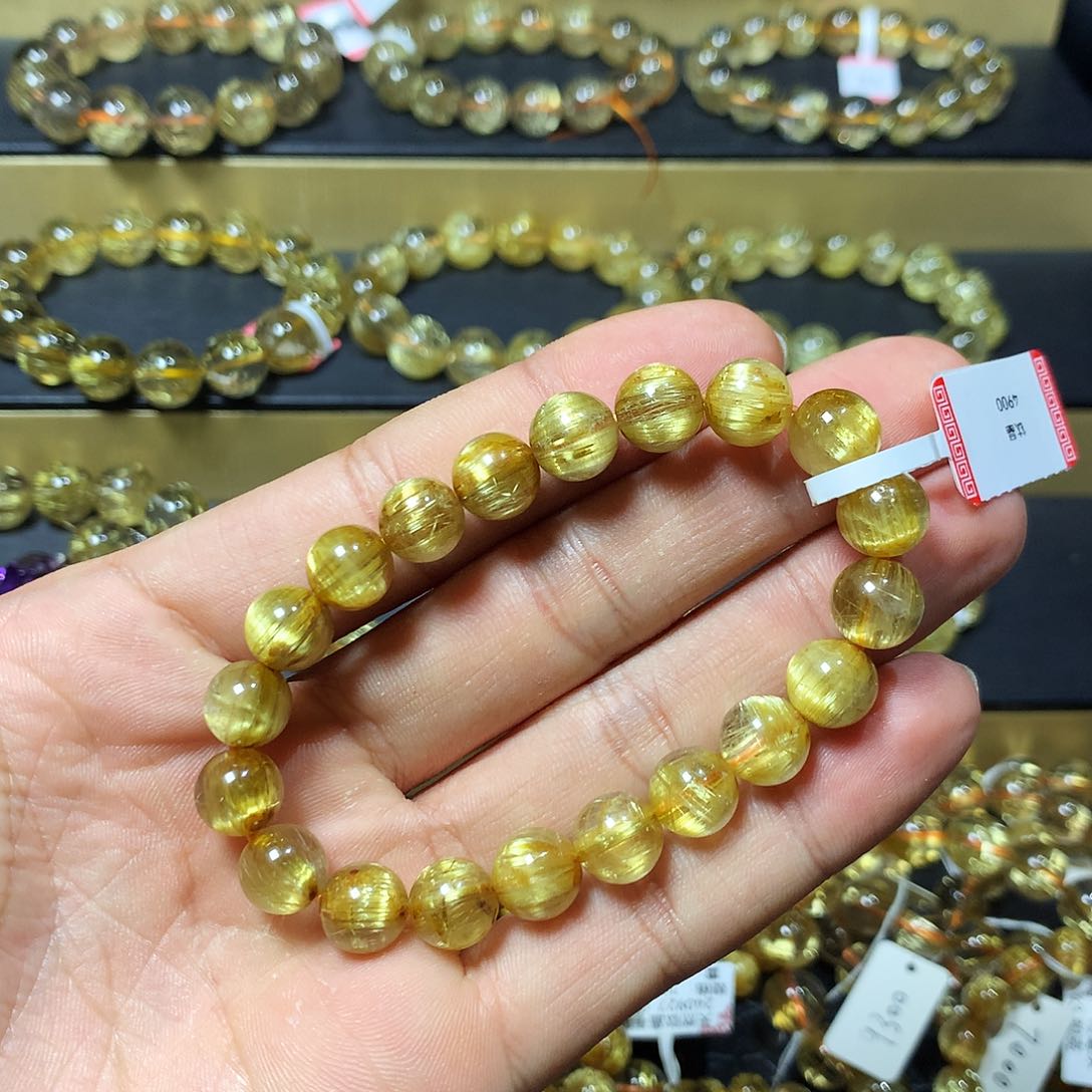 水晶手链未镶嵌钛晶10