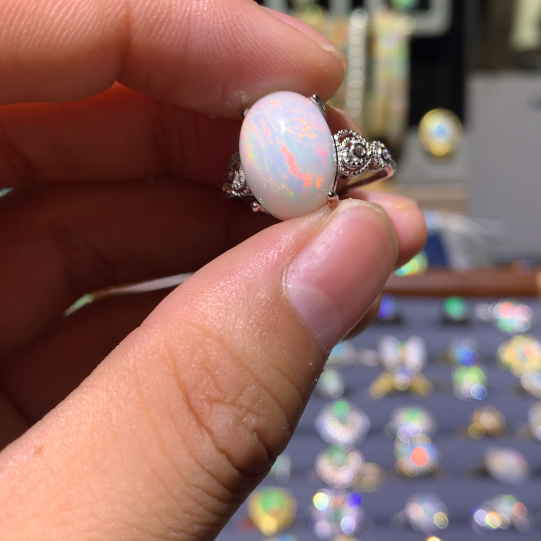 欧泊合金欧泊戒指