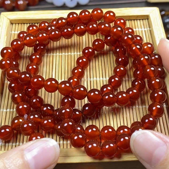 W***G玛瑙/玉髓未镶嵌手链