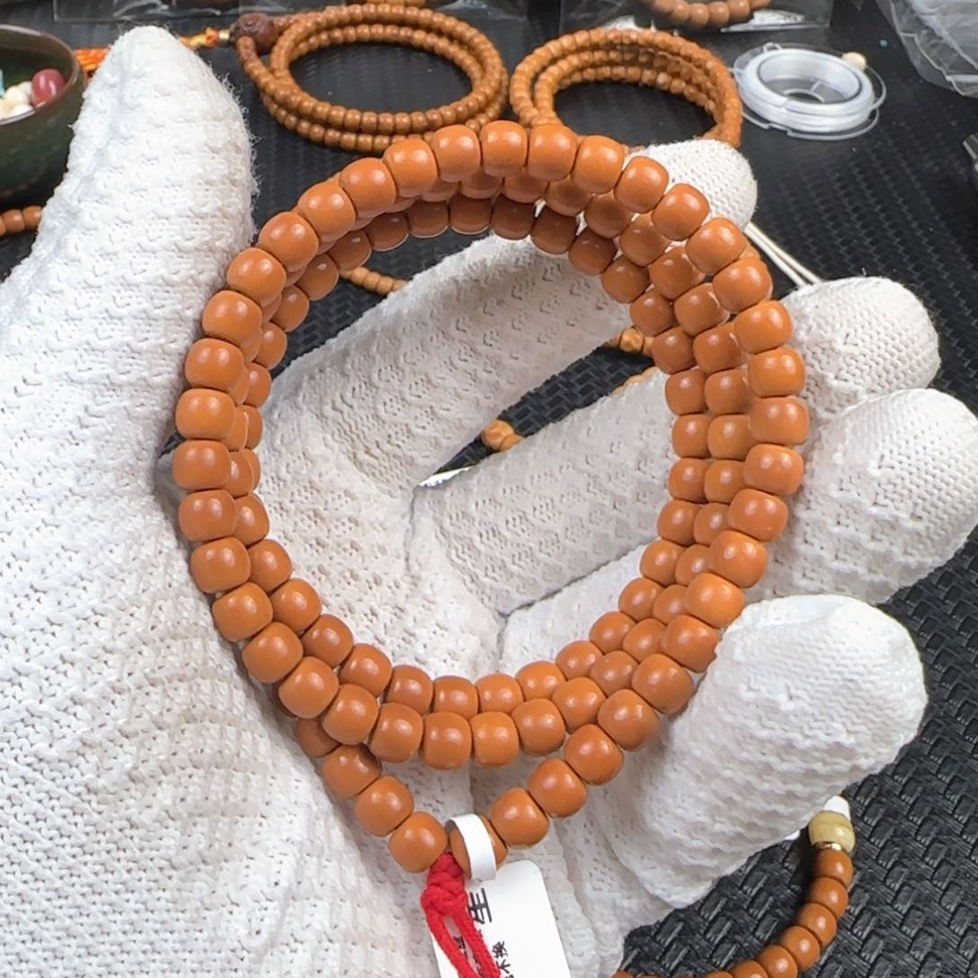 橄榄核吊坠超S级7.2mm老挝核尖老型110颗