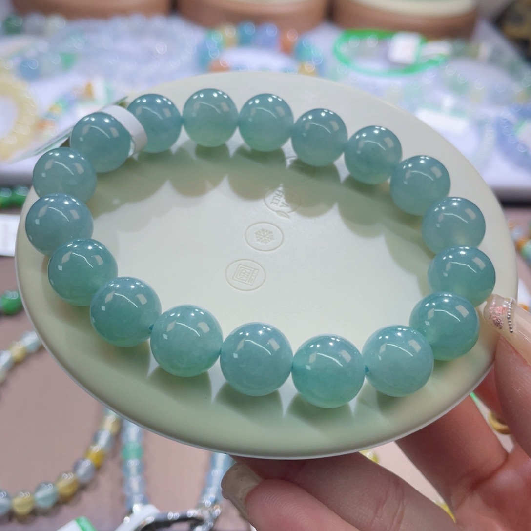 未镶嵌手链翡翠蓝绿卡11