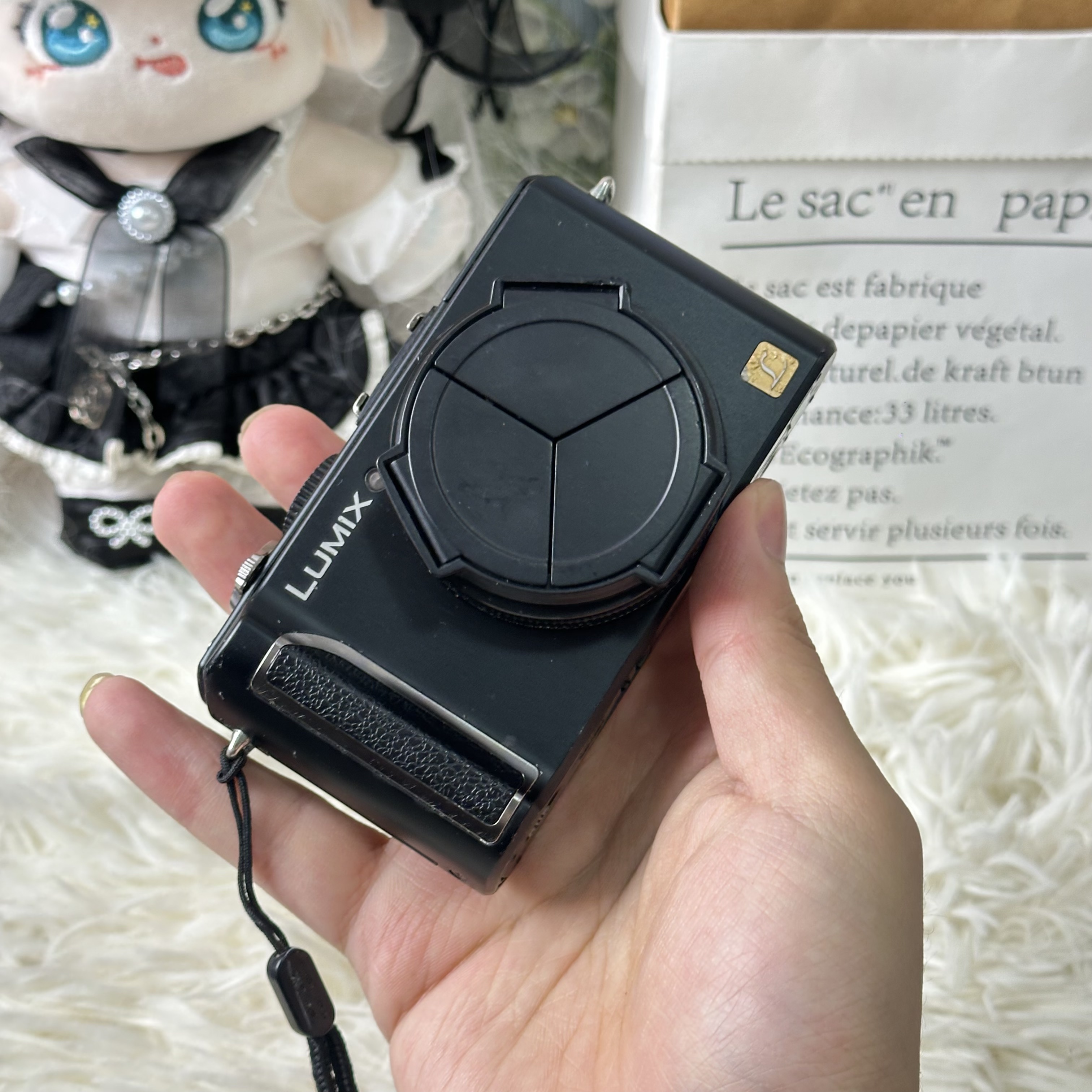 9新 Panasonic/松下 松下lx3胶片感冷白皮电影质感带配件