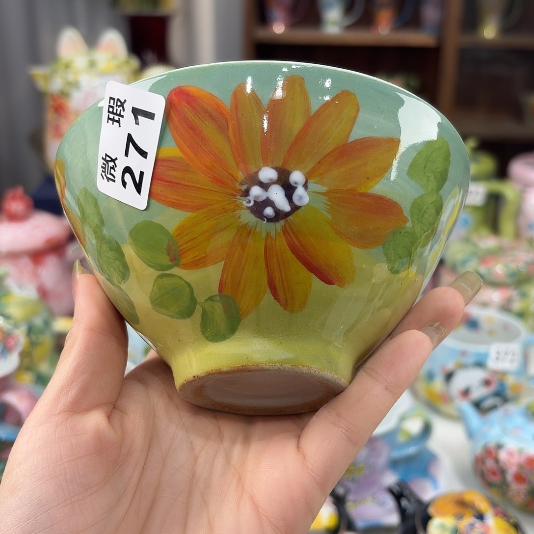 景德镇手绘高温釉下彩陶瓷茶具