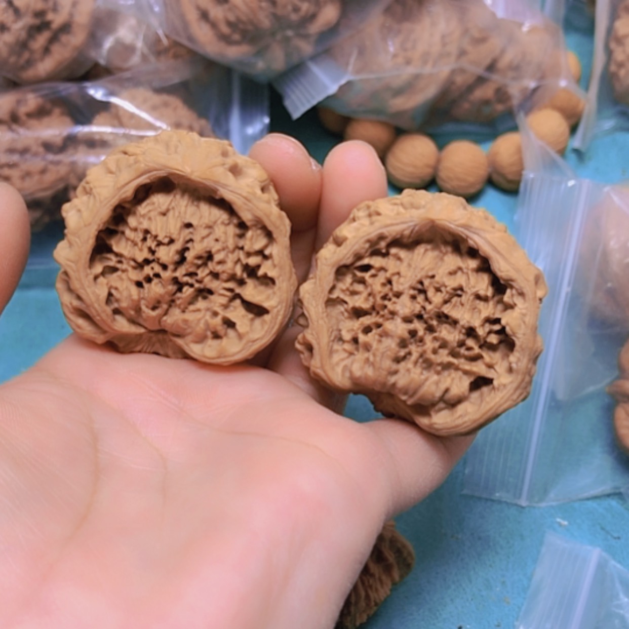 【闪购商品】把件核桃42蛇头修尖