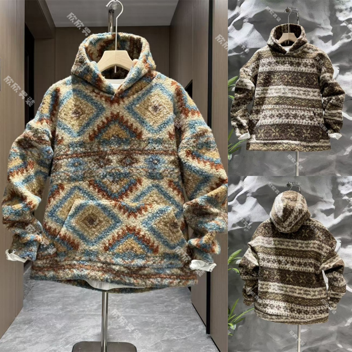 潮牌设计师风痞帅时尚休闲上衣